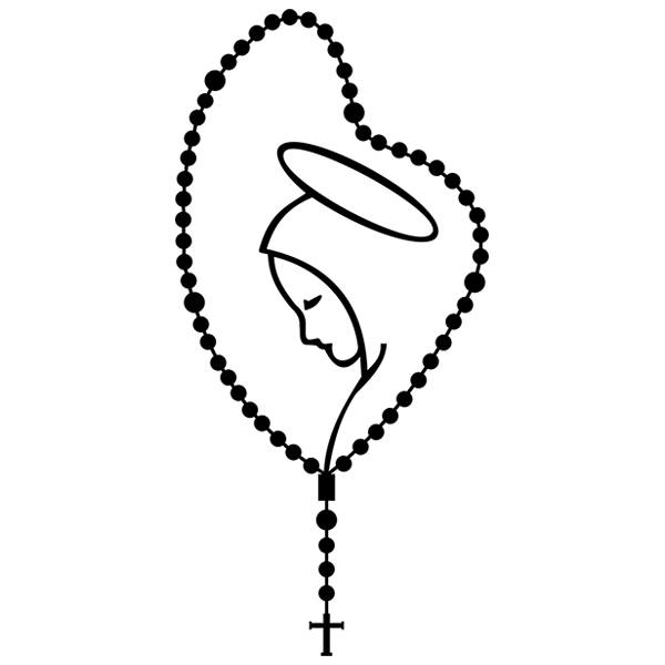Autocollants: Rosaire de la Vierge