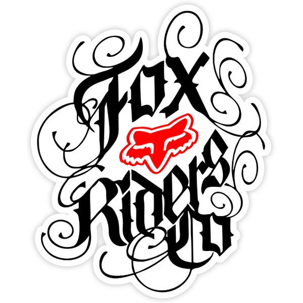Autocollants: Fox Riders Co tattoo