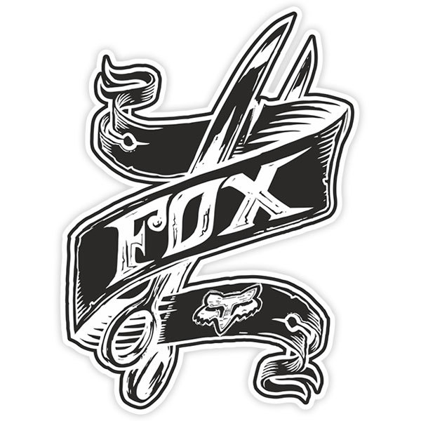 Autocollants: Fox Racing Tatouage avec ciseaux