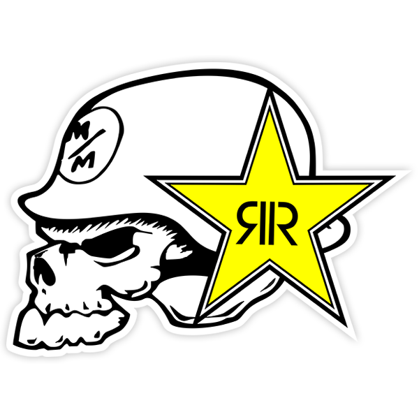 Autocollants: Logo Metal Mulisha et Rockstar