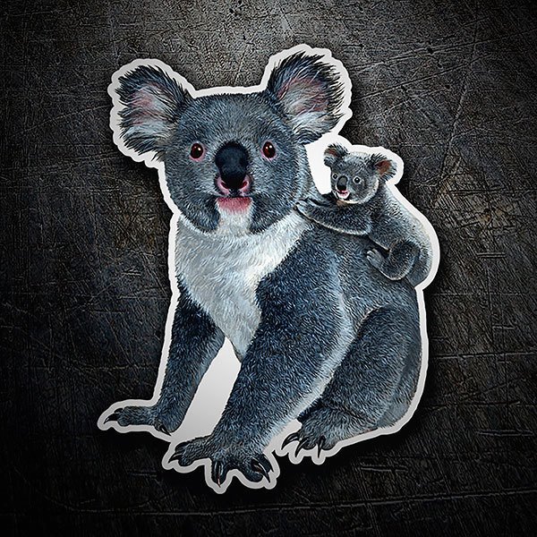 Autocollants: Koala avec couvain