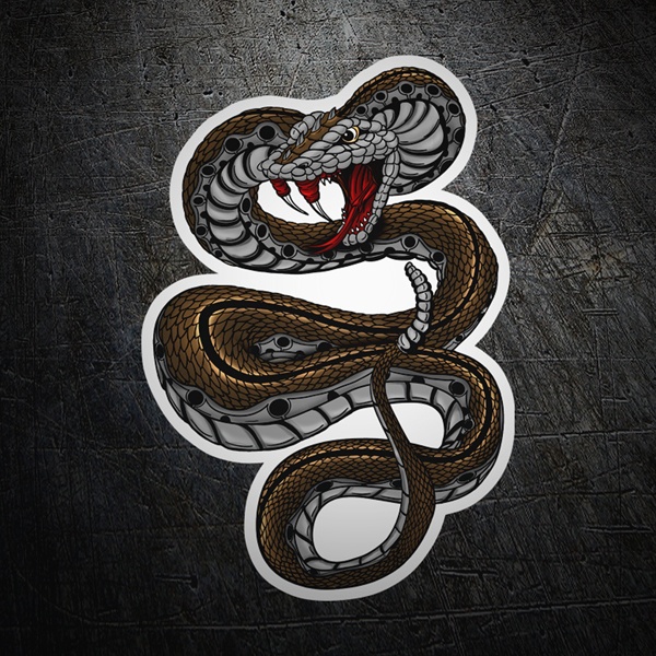 Autocollants: Serpent à sonnettes