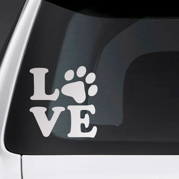 Autocollants: L'amour des chiens