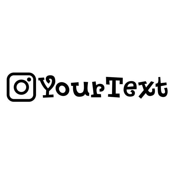 Autocollants: Voiture personnalisée Instagram