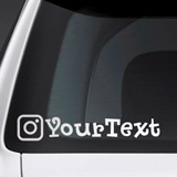 Autocollants: Voiture personnalisée Instagram 3