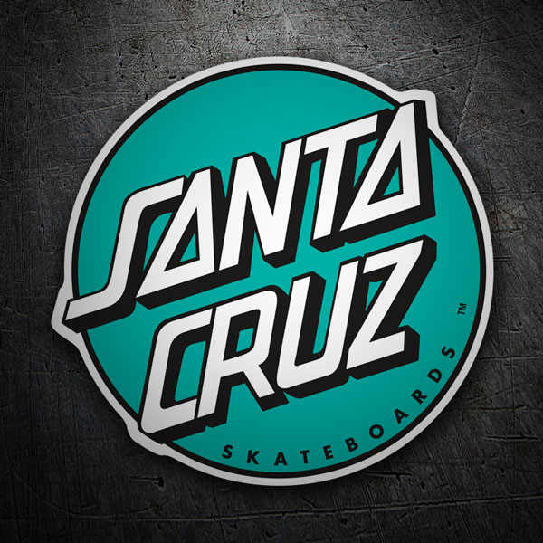 Autocollants: Santa Cruz vert menthe