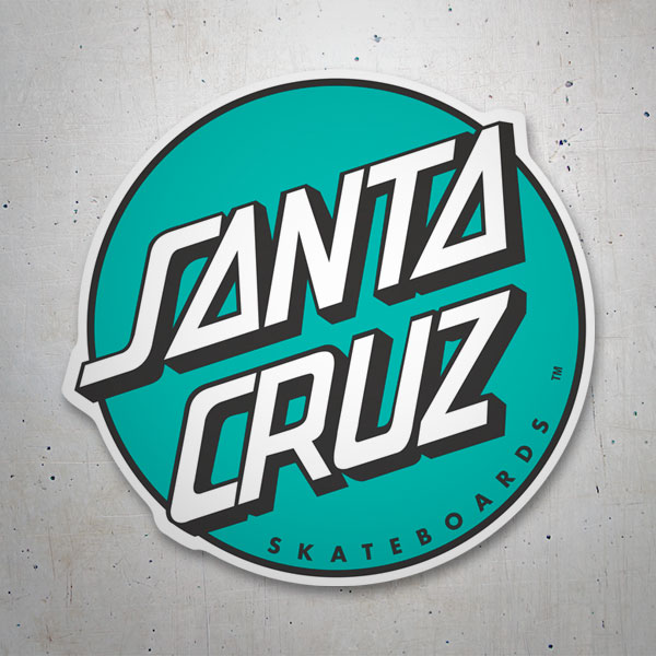 Autocollants: Santa Cruz vert menthe
