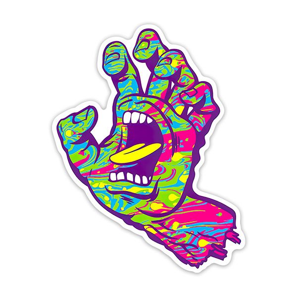 Autocollants: Santa Cruz Main Multicolore