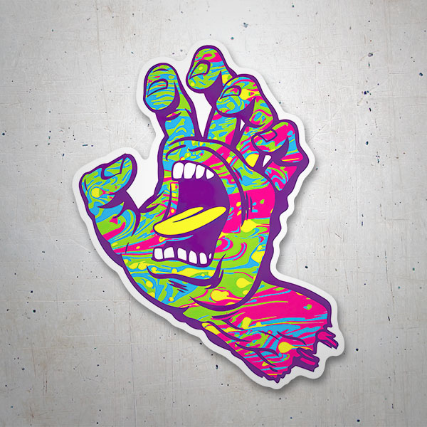 Autocollants: Santa Cruz Main Multicolore