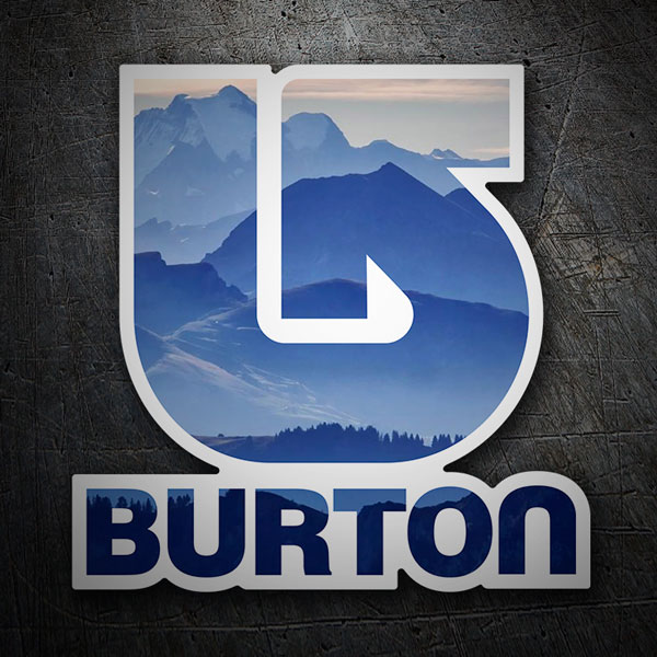 Autocollants: Burton Montagnes