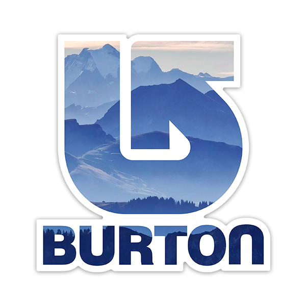 Autocollants: Burton Montagnes 0