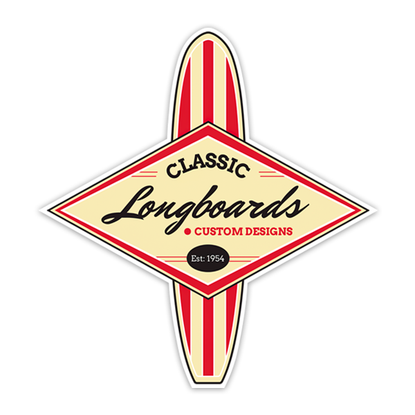 Autocollants: Surf Classic Longboards