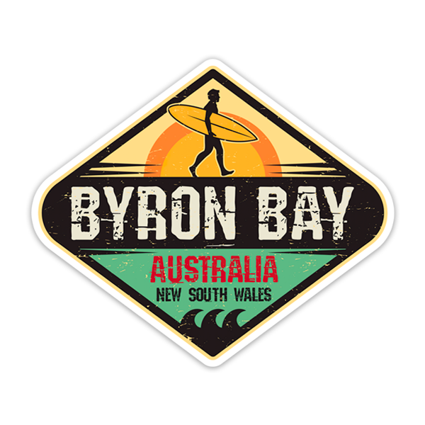 Autocollants: Surf Byron Bay Australia 0