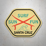 Autocollants: Santa Cruz Sun, Surf, Fun 3