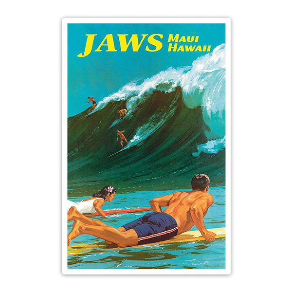 Autocollants: Jaws Maui Hawaii