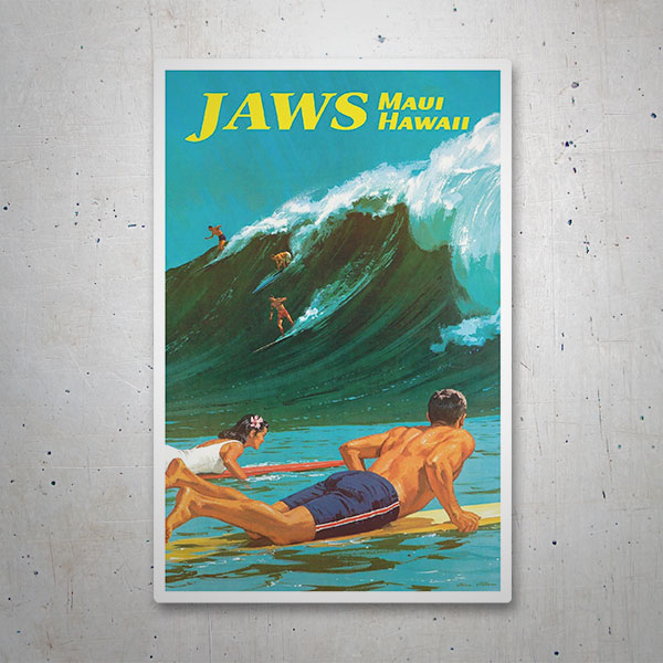 Autocollants: Jaws Maui Hawaii