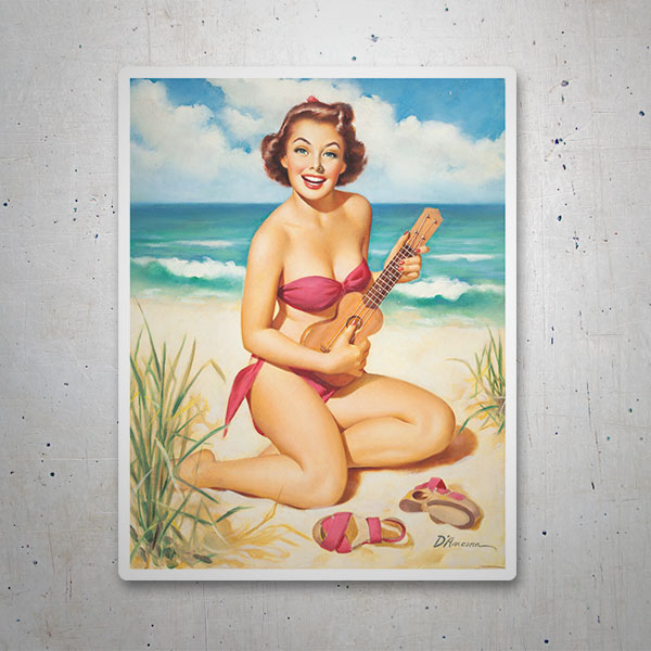 Autocollants: Hawaïen sur la Plage