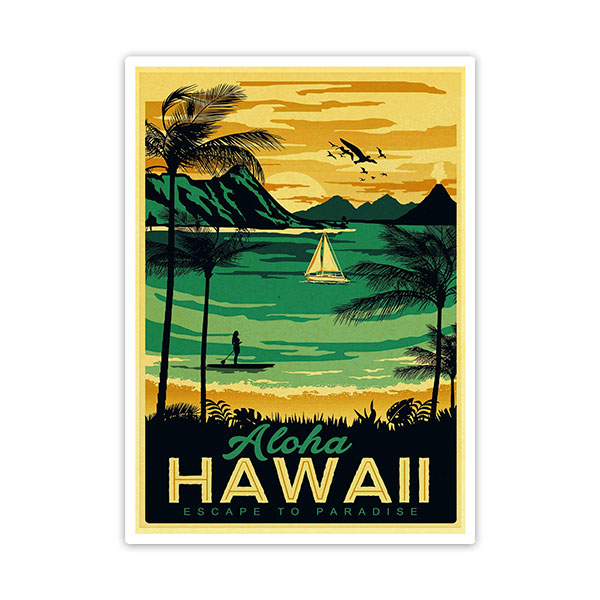 Autocollants: Aloha Hawaii