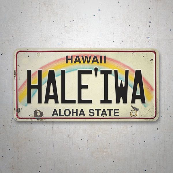 Autocollants: Haleiwa Aloha State