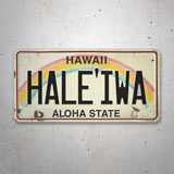 Autocollants: Haleiwa Aloha State 3