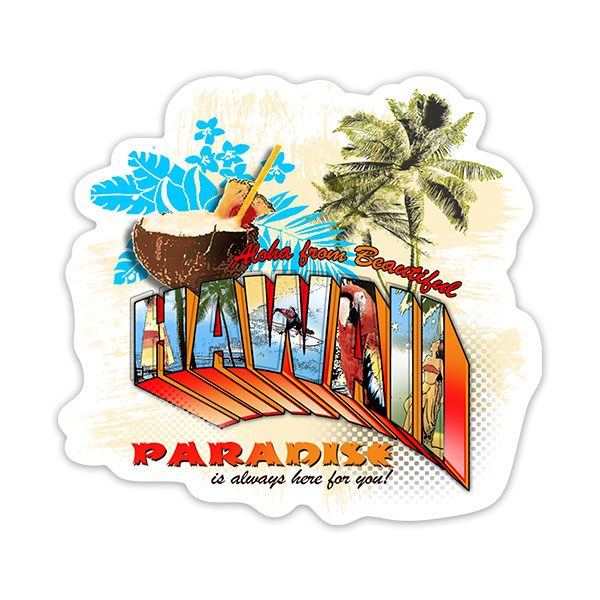 Autocollants: Hawaii Paradise