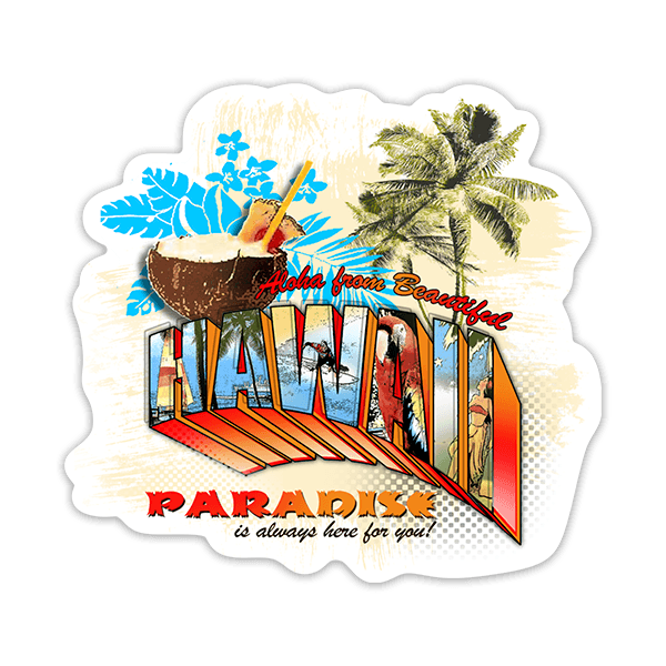 Autocollants: Hawaii Paradise