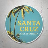 Autocollants: Palmiers de Santa Cruz Californie 3
