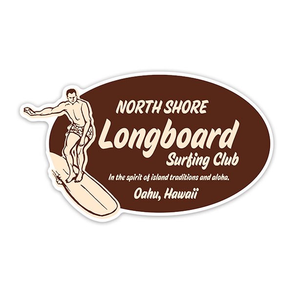 Autocollants: North Shore Longboard Hawaii
