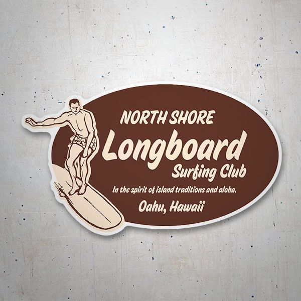 Autocollants: North Shore Longboard Hawaii