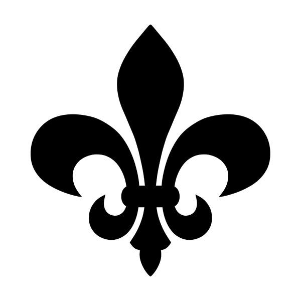 Autocollants: Emblème de la Fleur de Lis