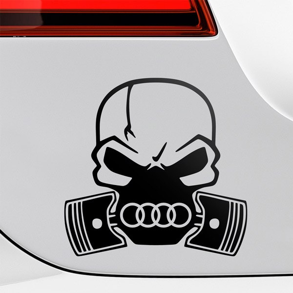Autocollants: Crâne Audi