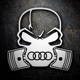 Autocollants: Crâne Audi 3