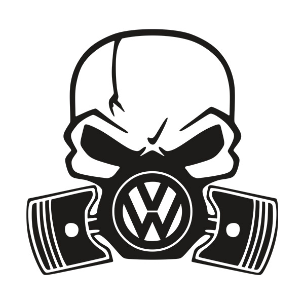 Autocollants: Crâne Volkswagen