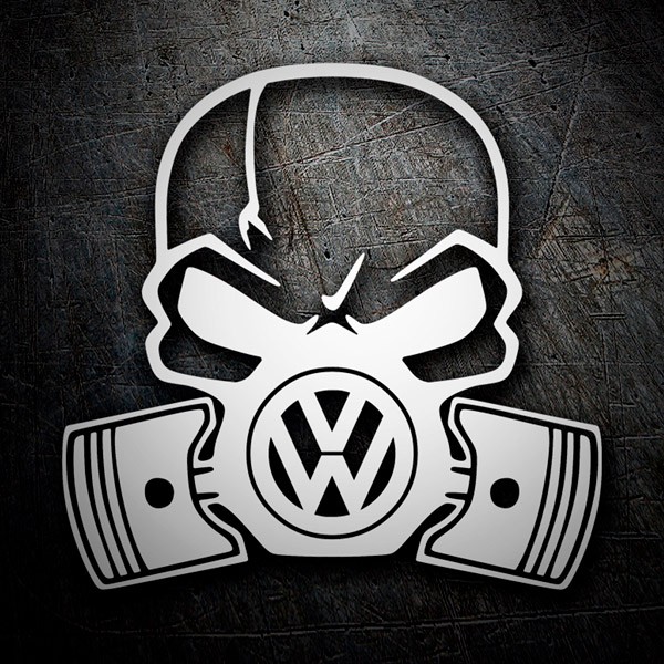 Autocollants: Crâne Volkswagen