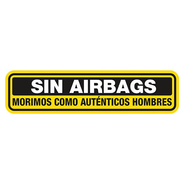 Autocollants: Pas d'airbags