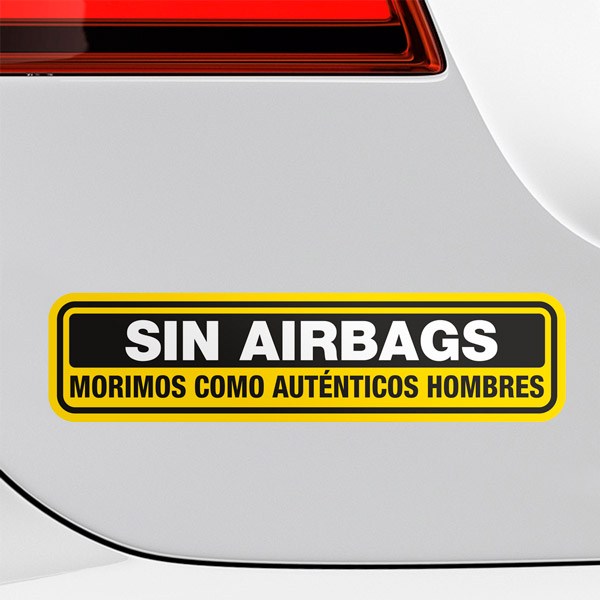 Autocollants: Pas d'airbags