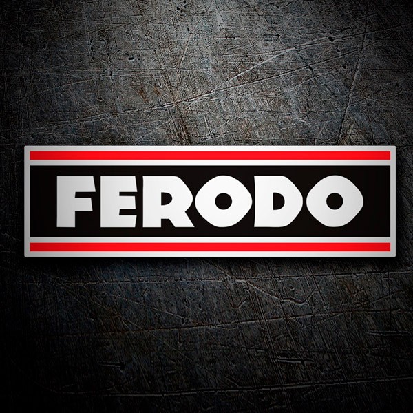 Autocollants: Logo Ferodo avec Lettres Prominentes