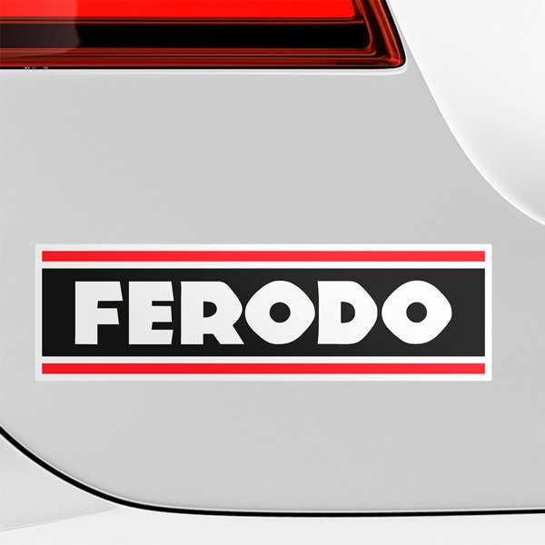 Autocollants: Logo Ferodo avec Lettres Prominentes