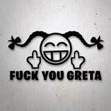 Autocollants: Fuck you Greta 2