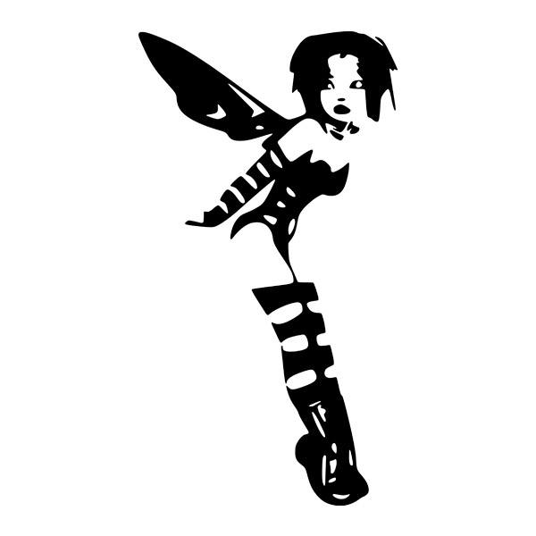 Autocollants: F&eacute;e Clochette en Vol