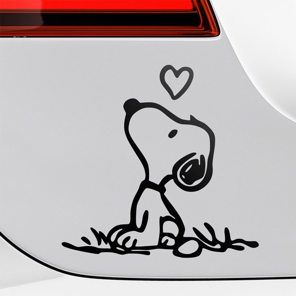 Autocollants: Snoopyen Amour