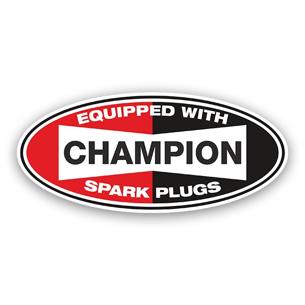 Autocollants: Champion Spark Plugs