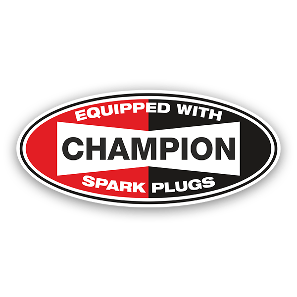 Autocollants: Champion Spark Plugs