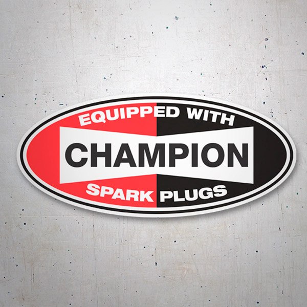 Autocollants: Champion Spark Plugs