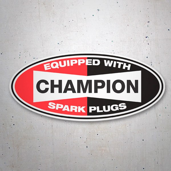 Autocollants: Champion Spark Plugs