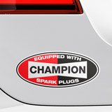 Autocollants: Champion Spark Plugs 4
