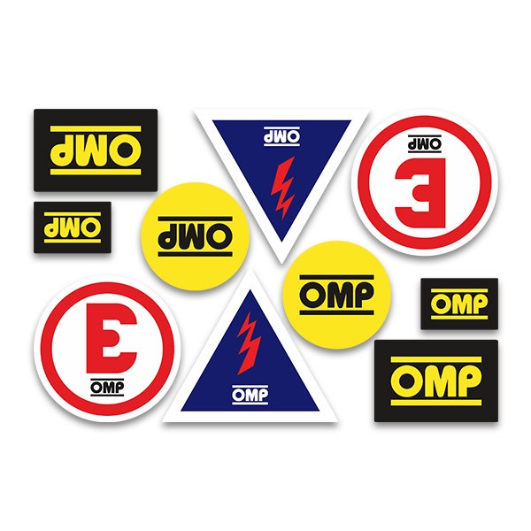 Autocollants: Kit 10X OMP Rally