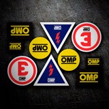 Autocollants: Kit 10X OMP Rally 3
