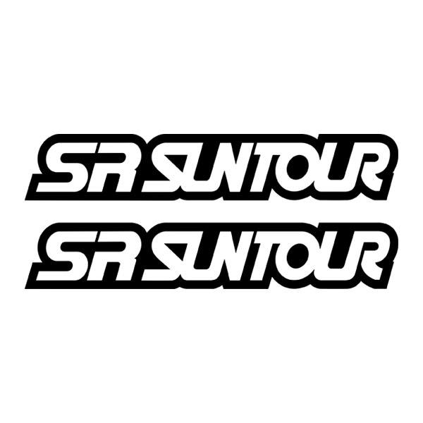 Autocollants: 2X Sr Suntour