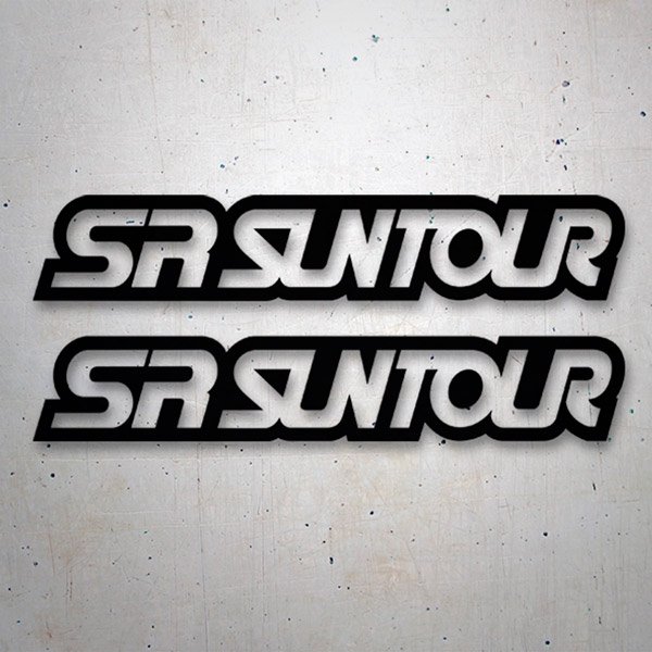 Autocollants: 2X Sr Suntour